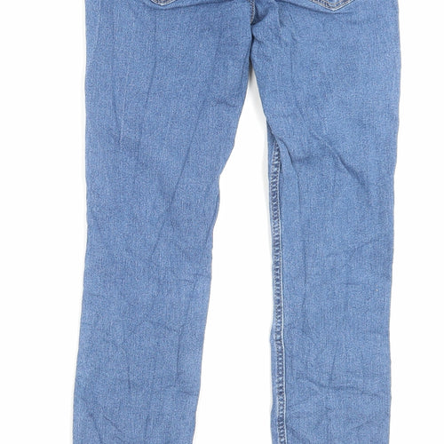 H&M Womens Blue Cotton Skinny Jeans Size 26 in L28 in Regular Button
