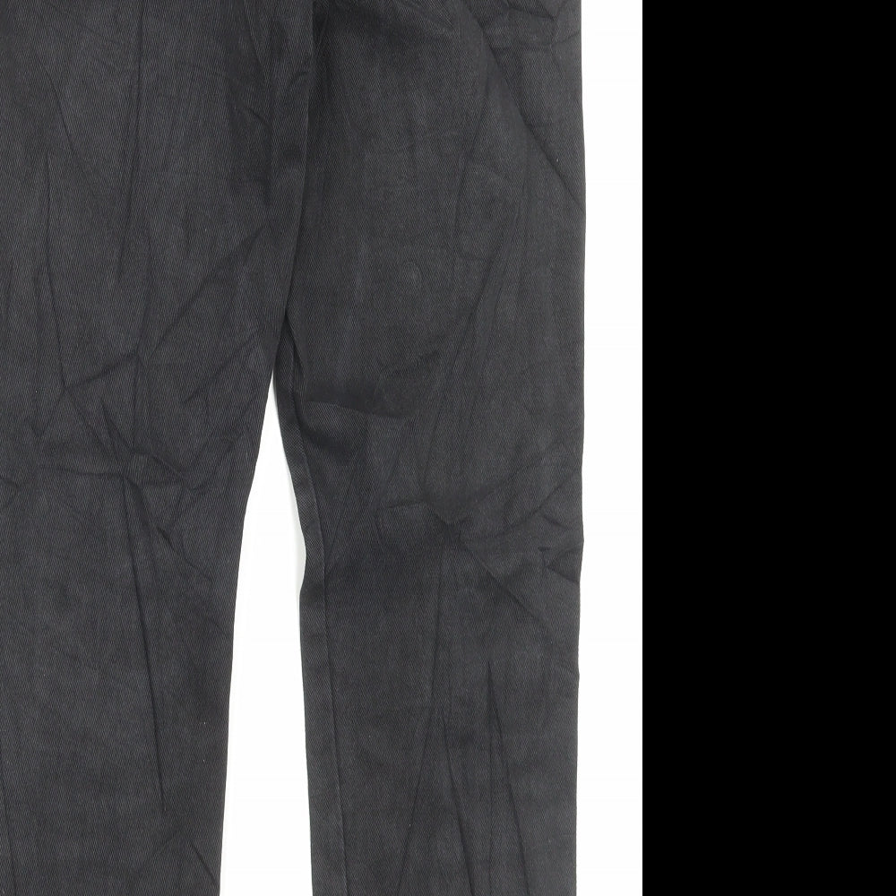 Wrangler Mens Black Cotton Straight Jeans Size 30 in L30 in Regular Button