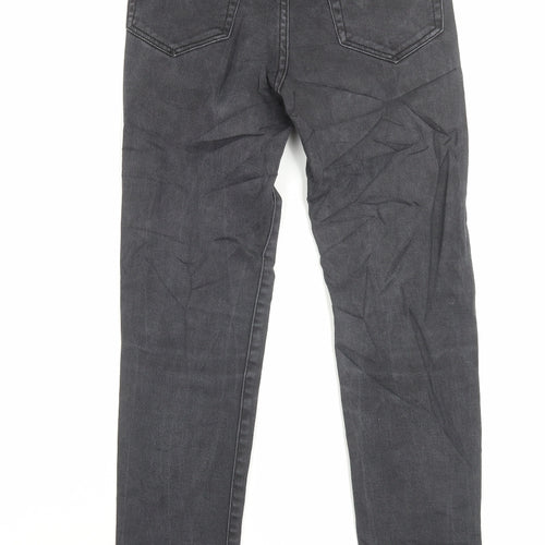 STR Womens Black Cotton Skinny Jeans Size 6 L28 in Regular Button