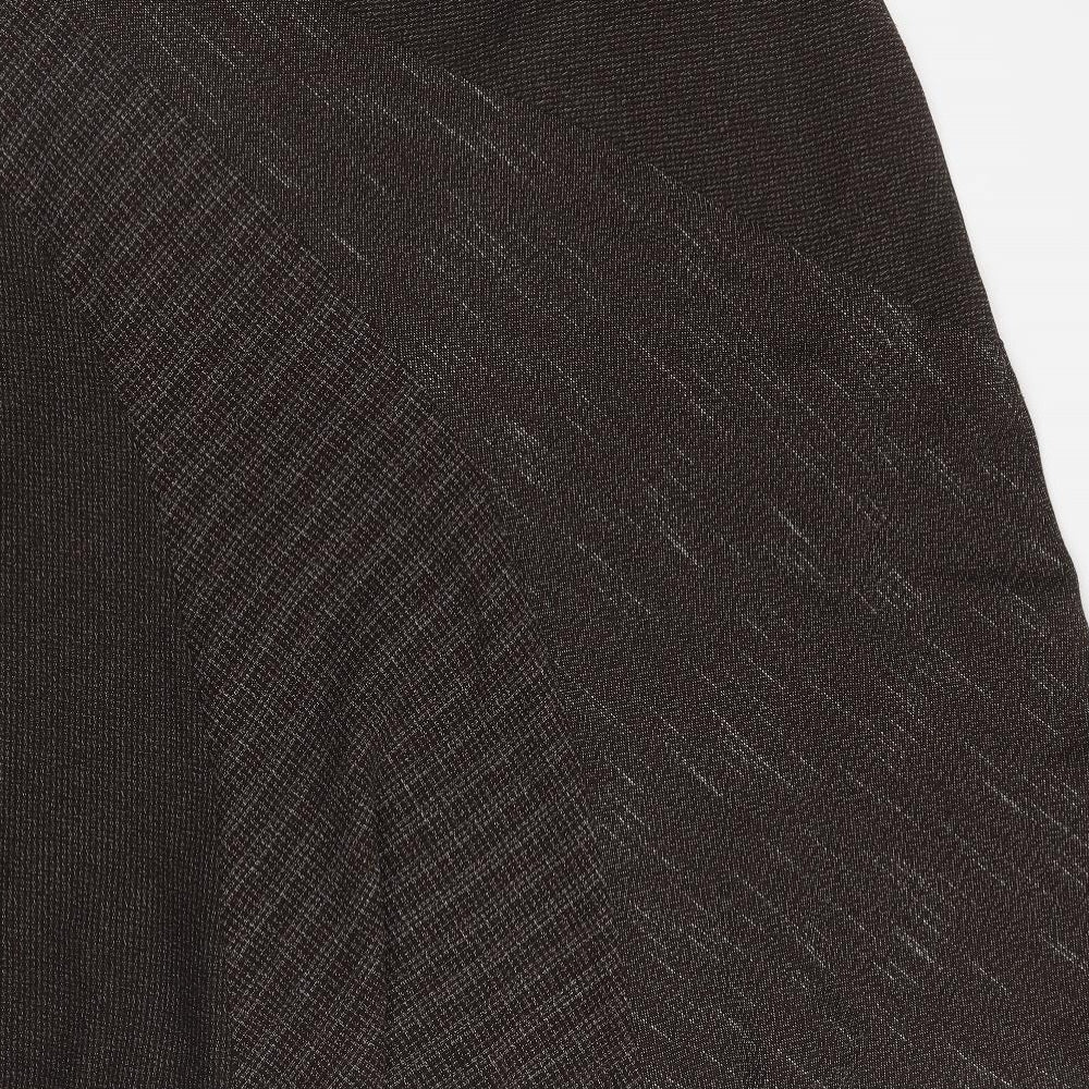 Marks and Spencer Womens Brown Polyester Swing Skirt Size 20
