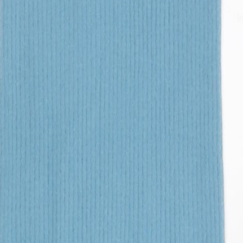 Zara Womens Blue Polyamide Jumper Dress Size M High Neck Pullover
