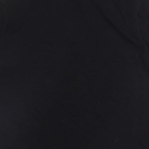 Champion Mens Black Polyester T-Shirt Size L Round Neck