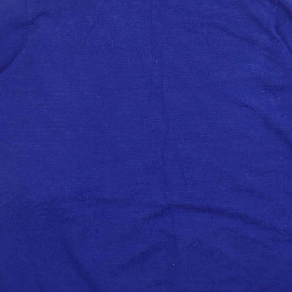 Savior Womens Blue Round Neck Polyester Pullover Jumper Size XL