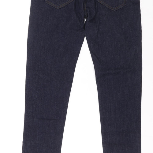 Denim & Co. Womens Blue Cotton Skinny Jeans Size 32 in L30 in Regular Zip