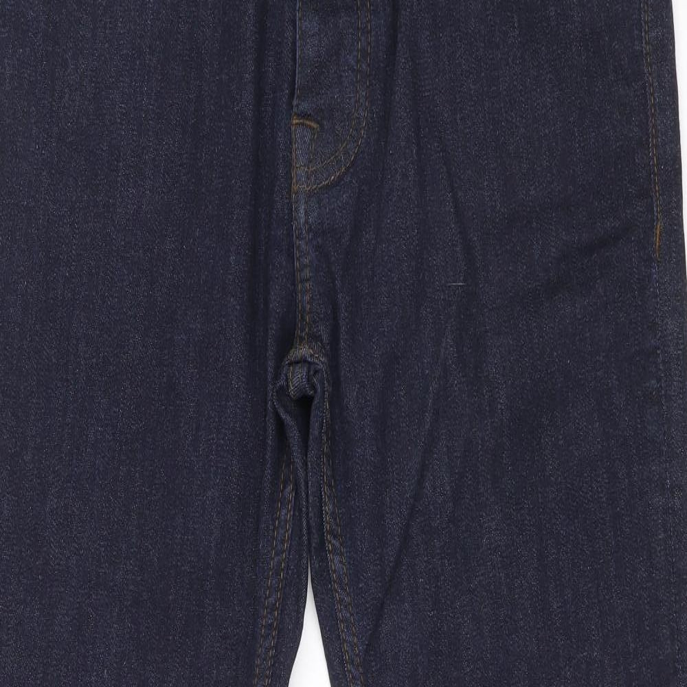 Denim & Co. Womens Blue Cotton Skinny Jeans Size 32 in L30 in Regular Zip