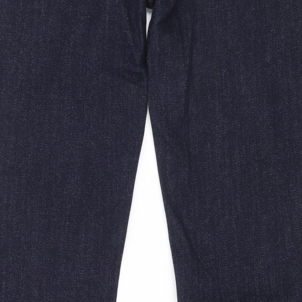 Denim & Co. Womens Blue Cotton Skinny Jeans Size 32 in L30 in Regular Zip