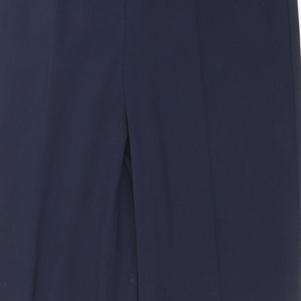 Steilmann Womens Blue Polyester Dress Pants Trousers Size 16 L28 in Regular Zip