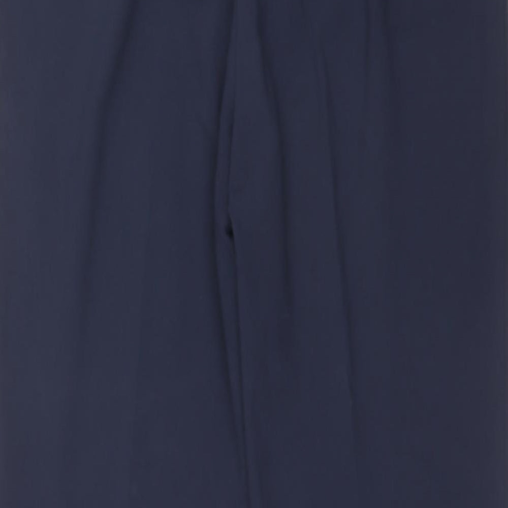 Steilmann Womens Blue Polyester Dress Pants Trousers Size 16 L28 in Regular Zip