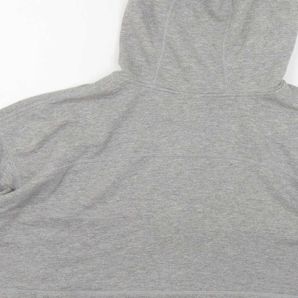 Nike Womens Grey Cotton Full Zip Sweatshirt Size XL Zip