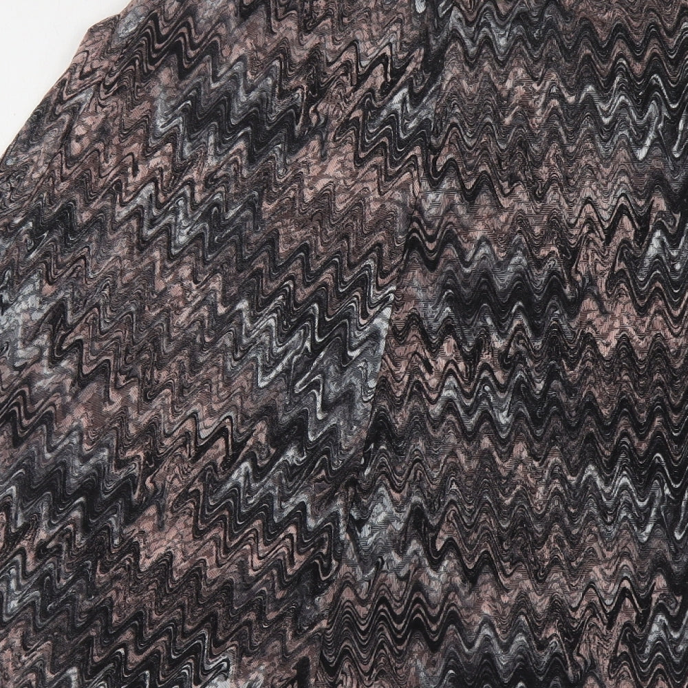 Anna Rose Womens Grey Geometric Polyester A-Line Skirt Size 20