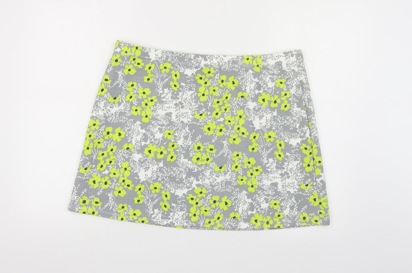 TU Womens Multicoloured Floral Polyester Mini Skirt Size 16
