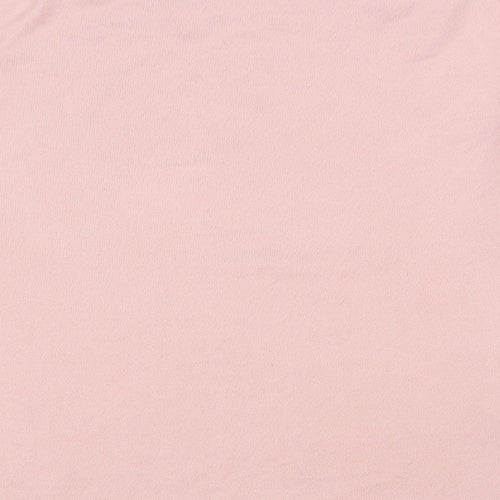 Uniqulo Womens Pink High Neck Polyester Pullover Jumper Size S
