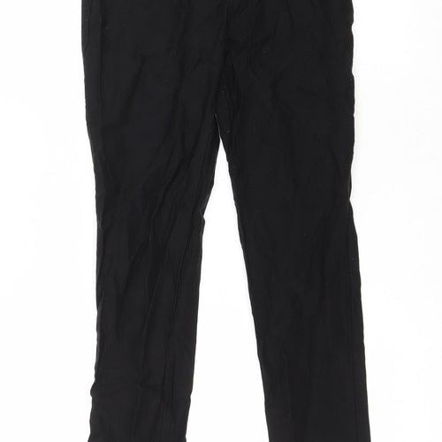 HEAS Womens Black Polyester Trousers Size L L28 in Regular Drawstring