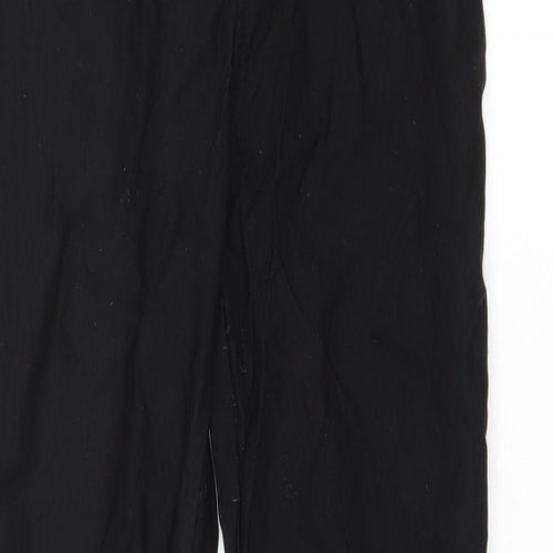 HEAS Womens Black Polyester Trousers Size L L28 in Regular Drawstring
