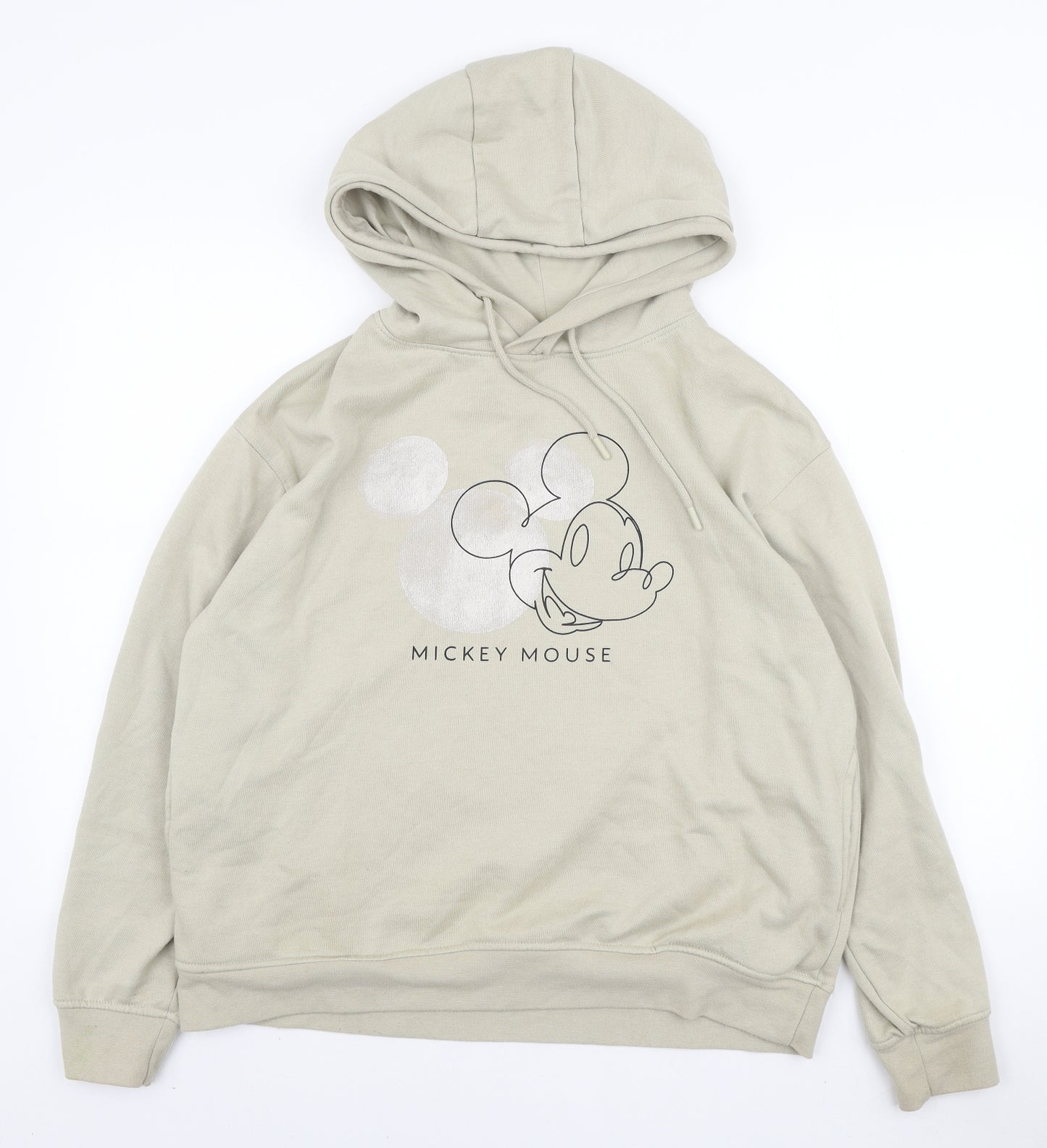 Primark Womens Green Polyester Pullover Hoodie Size M Pullover - Mickey Mouse