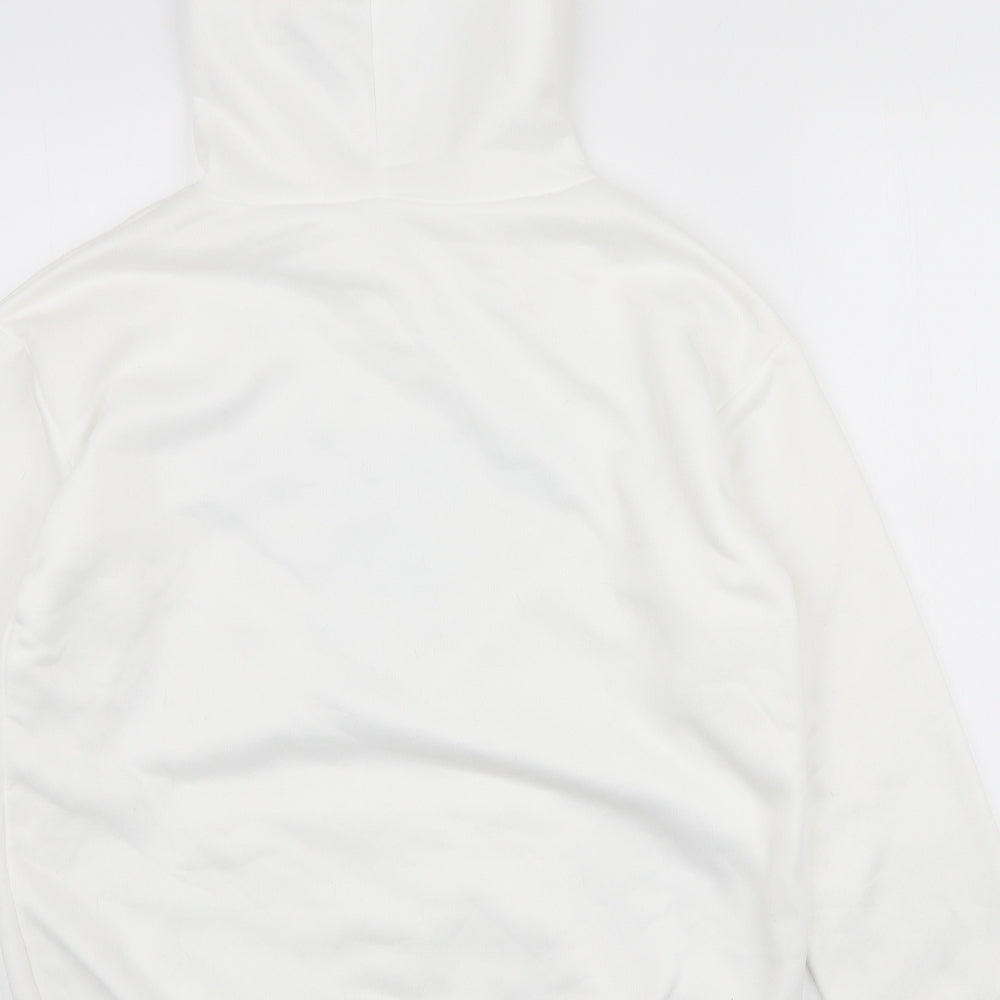 SheIn Womens White Polyester Pullover Hoodie Size M Pullover - Brooklyn New York