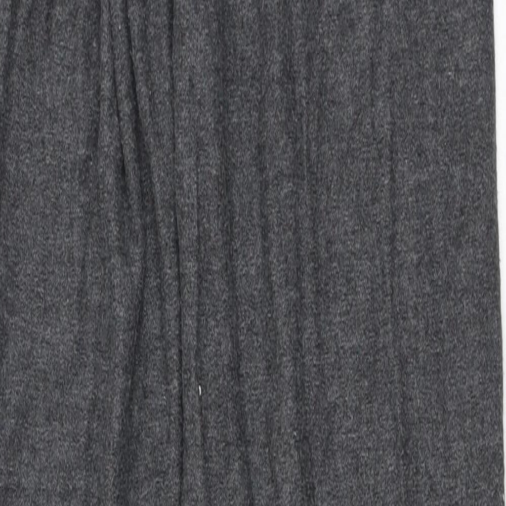 Marks and Spencer Womens Grey Polyester Jogger Trousers Size 6 L29 in Regular Drawstring