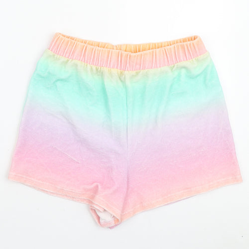 ASOS Womens Multicoloured Polyester Sweat Shorts Size 6 L3 in Regular Pull On - Ombre