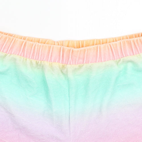 ASOS Womens Multicoloured Polyester Sweat Shorts Size 6 L3 in Regular Pull On - Ombre