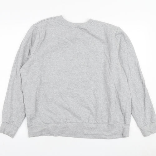 Disney Womens Grey Polyester Pullover Sweatshirt Size 16 Pullover - Minnie Mouse Christmas