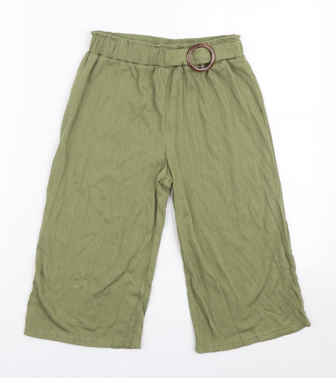 Primark Girls Green Cotton Bloomer Trousers Size 8-9 Years Regular Pullover