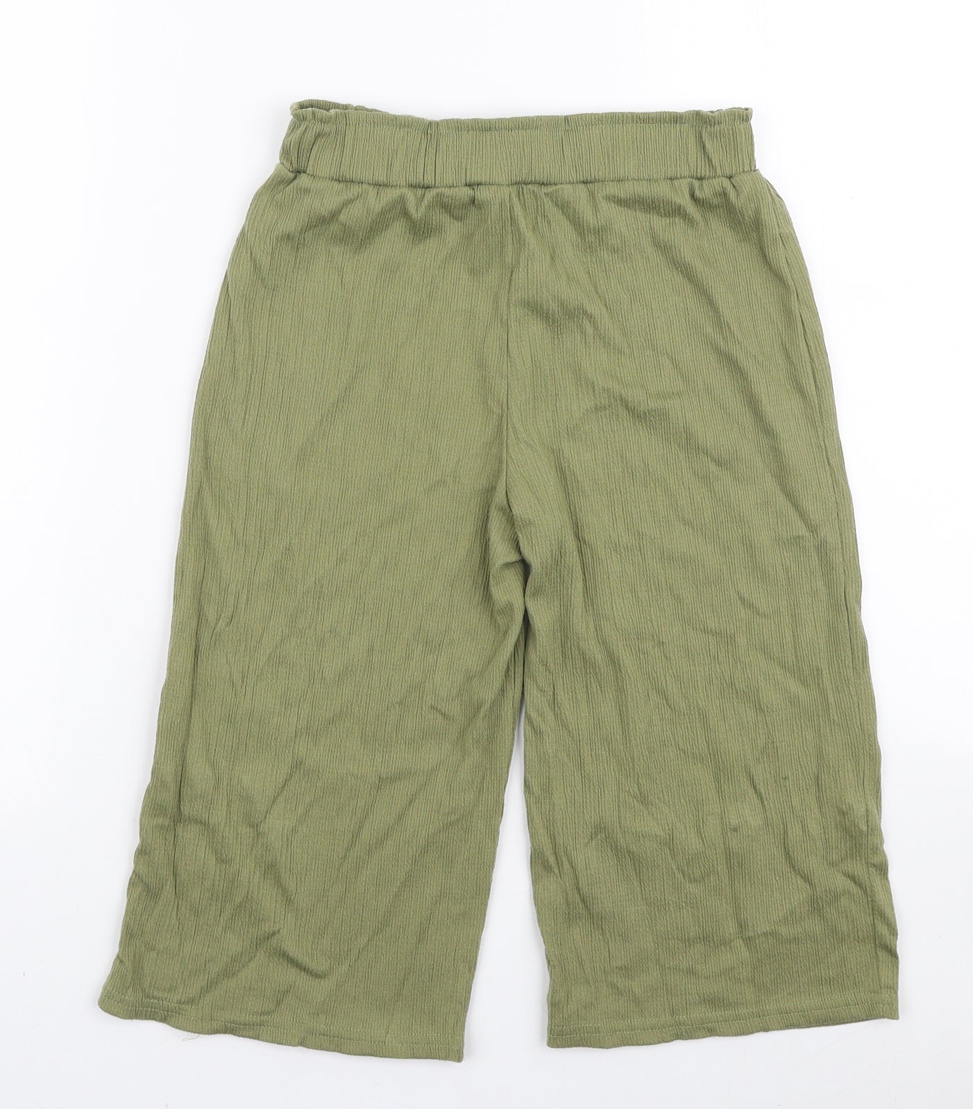 Primark Girls Green Cotton Bloomer Trousers Size 8-9 Years Regular Pullover