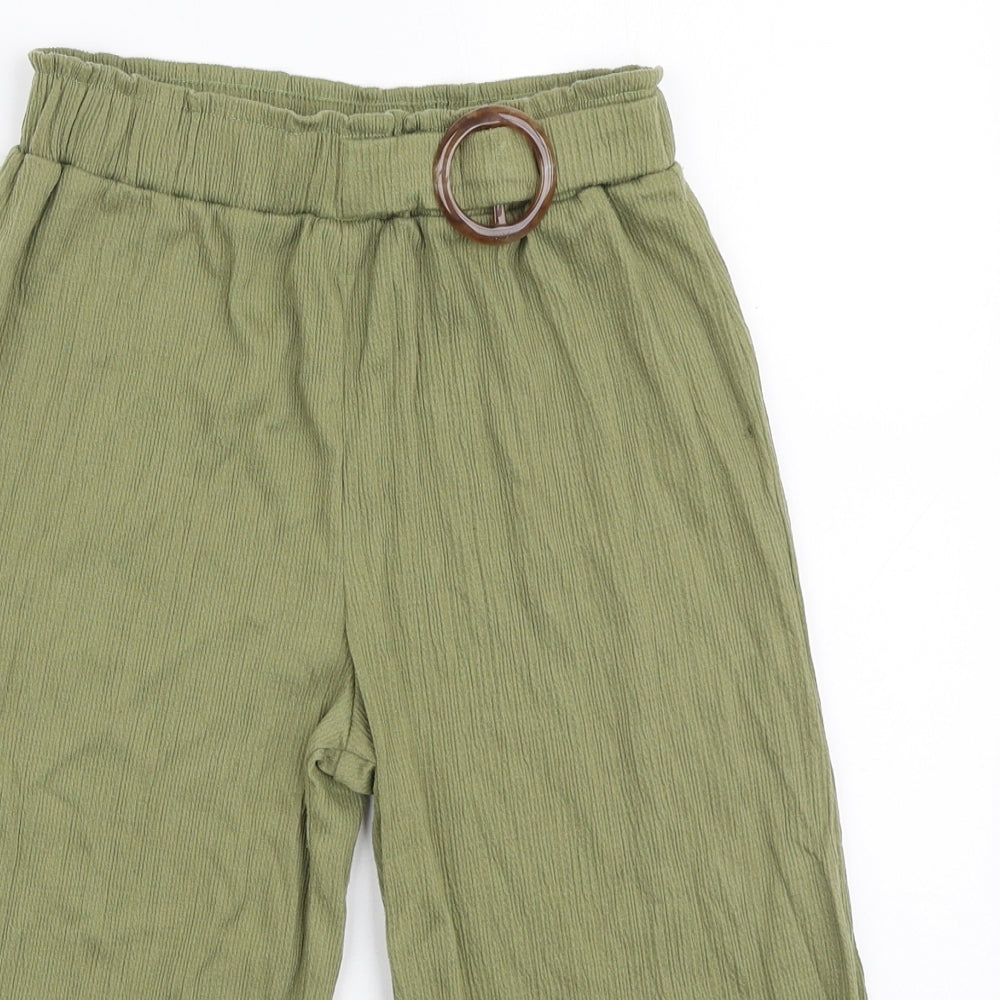 Primark Girls Green Cotton Bloomer Trousers Size 8-9 Years Regular Pullover