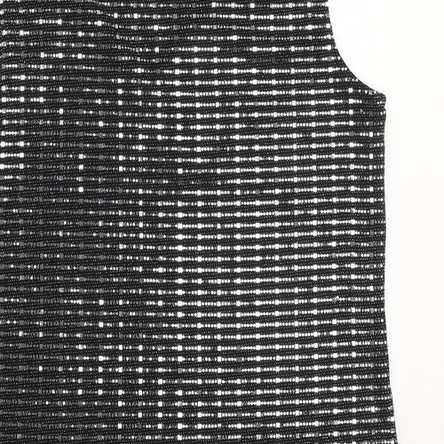 Wallis Womens Black Nylon Basic Tank Size M V-Neck