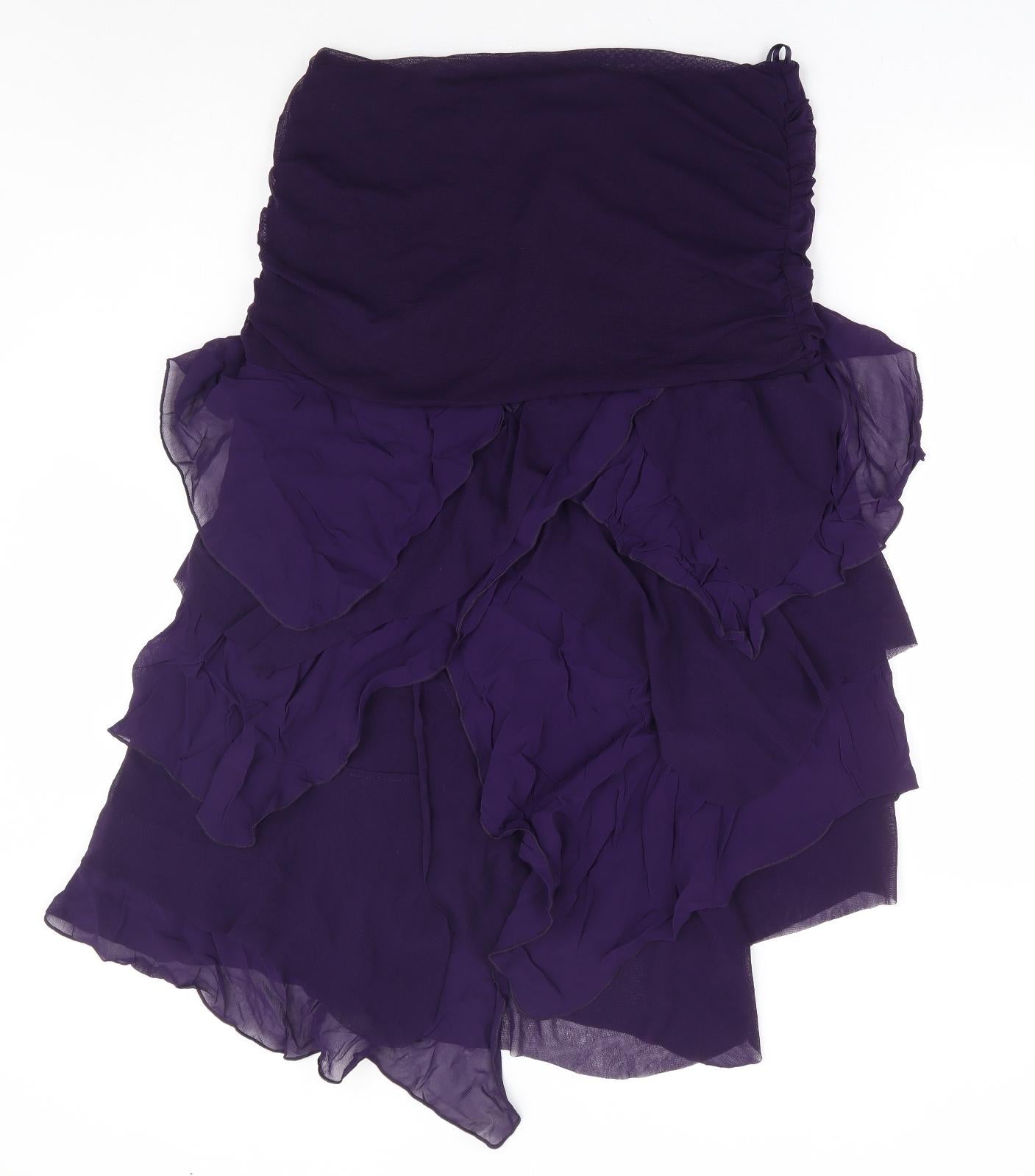 Per Una Womens Purple Polyamide A-Line Size 16 Off the Shoulder Pullover