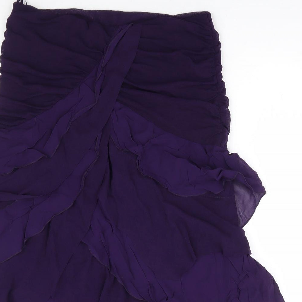 Per Una Womens Purple Polyamide A-Line Size 16 Off the Shoulder Pullover