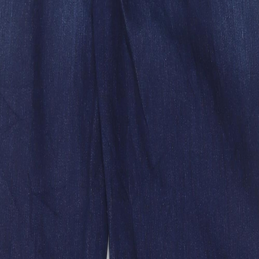 Marks and Spencer Womens Blue Cotton Skinny Jeans Size 10 L31 in Regular Button
