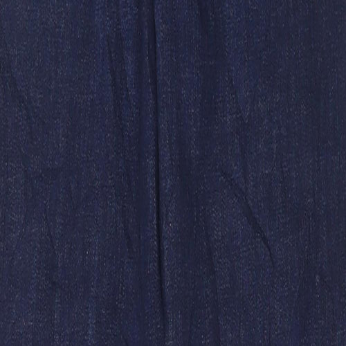 Marks and Spencer Womens Blue Cotton Skinny Jeans Size 10 L31 in Regular Button