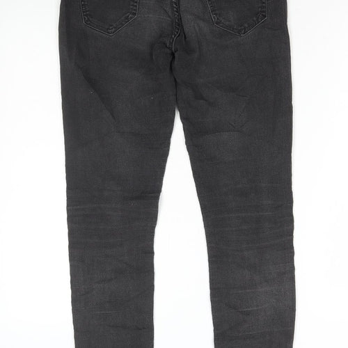 Tiffosi Womens Grey Cotton Skinny Jeans Size 30 in L30 in Regular Button