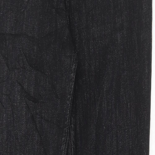 Marks and Spencer Womens Black Cotton Skinny Jeans Size 10 L30 in Regular Button