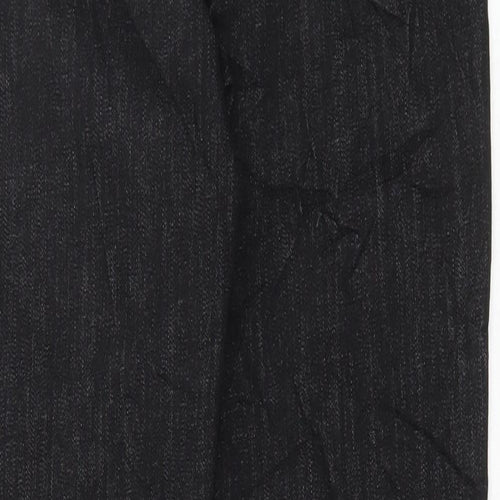Marks and Spencer Womens Black Cotton Skinny Jeans Size 10 L30 in Regular Button