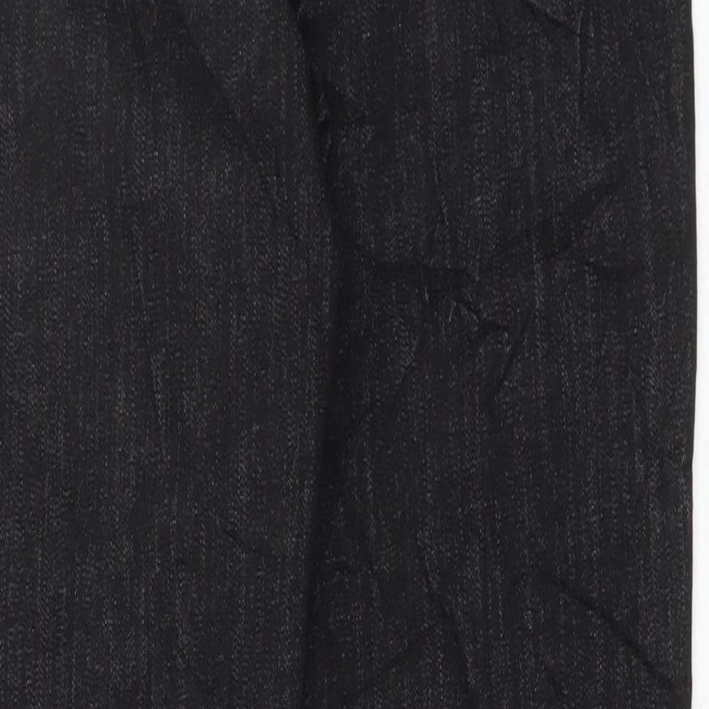 Marks and Spencer Womens Black Cotton Skinny Jeans Size 10 L30 in Regular Button