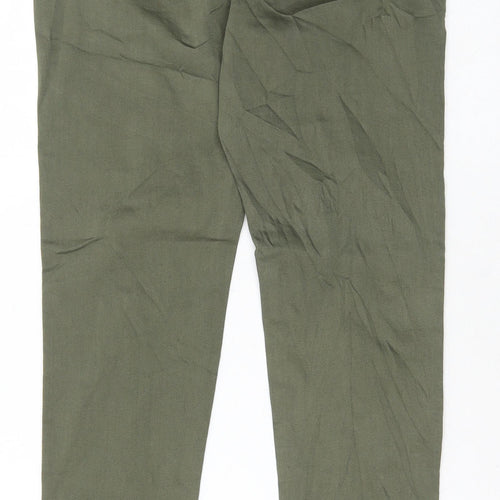Marks and Spencer Womens Green Cotton Jegging Jeans Size 12 L29 in Regular