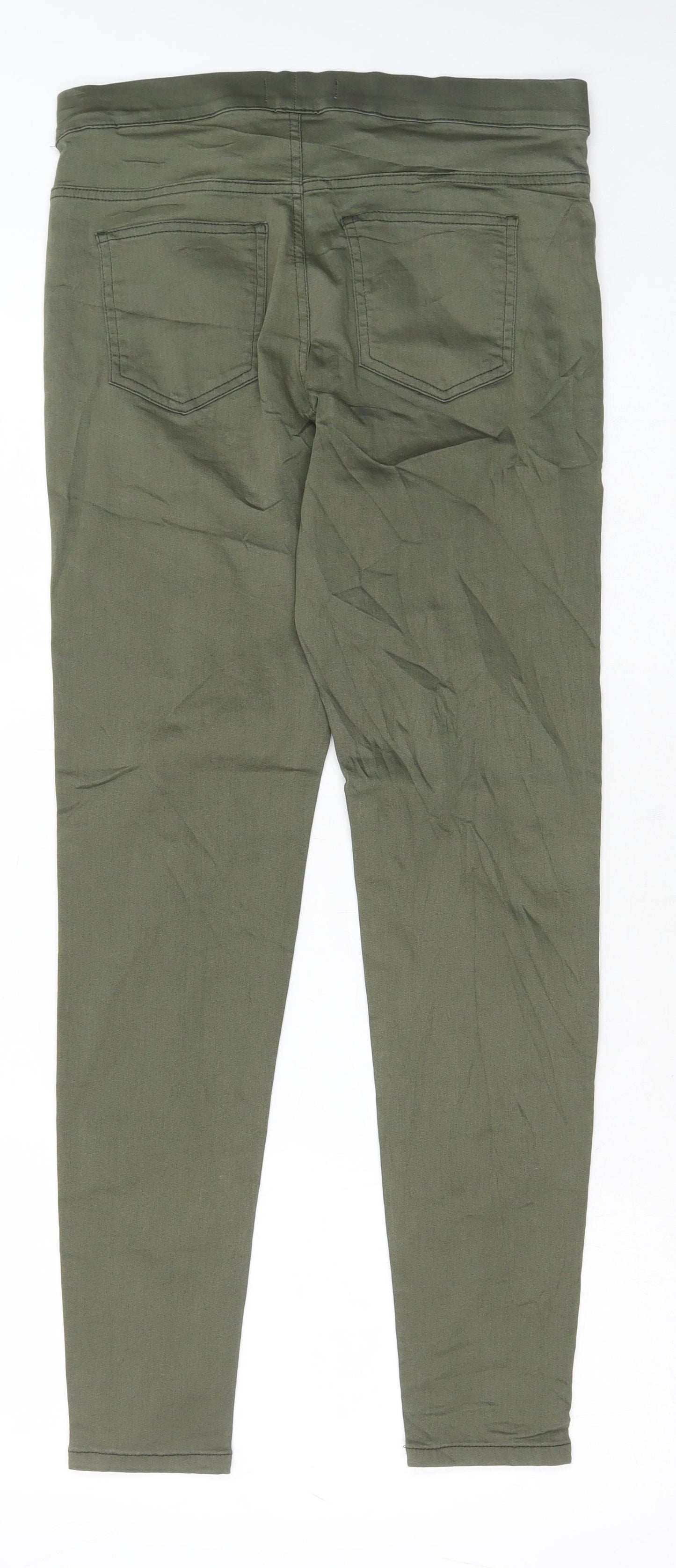 Marks and Spencer Womens Green Cotton Jegging Jeans Size 12 L29 in Regular