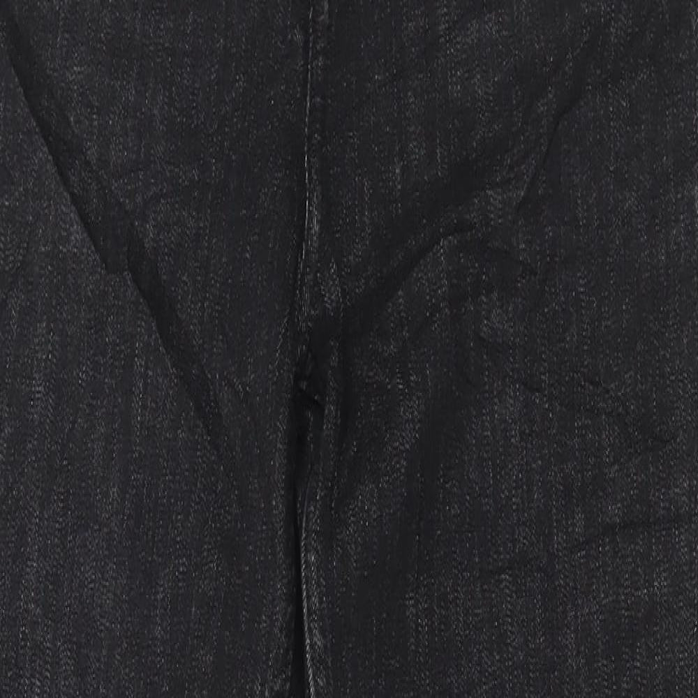Marks and Spencer Womens Black Cotton Skinny Jeans Size 10 L30 in Regular Button