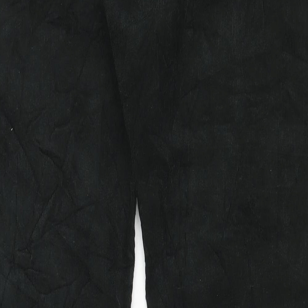 Marks and Spencer Mens Green Cotton Trousers Size 34 in L31 in Regular Button