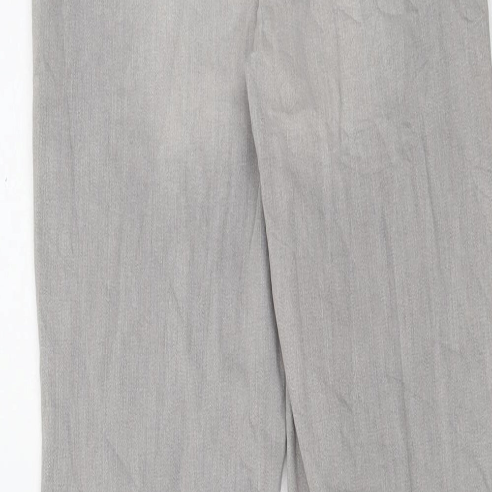 Marks and Spencer Womens Grey Cotton Skinny Jeans Size 8 L28 in Regular Zip
