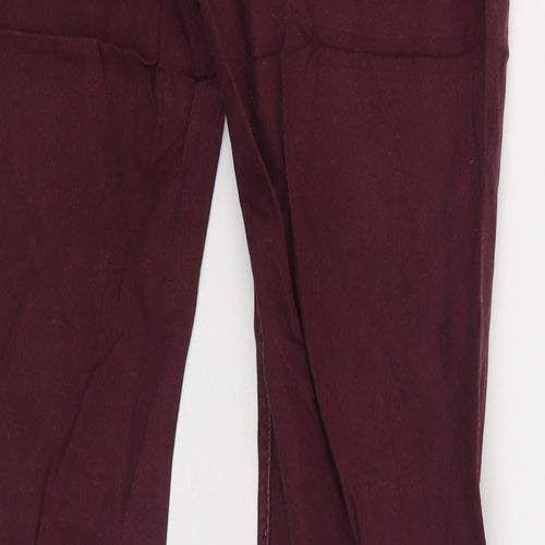 Part Two Womens Red Cotton Skinny Jeans Size 8 L32 in Regular Zip