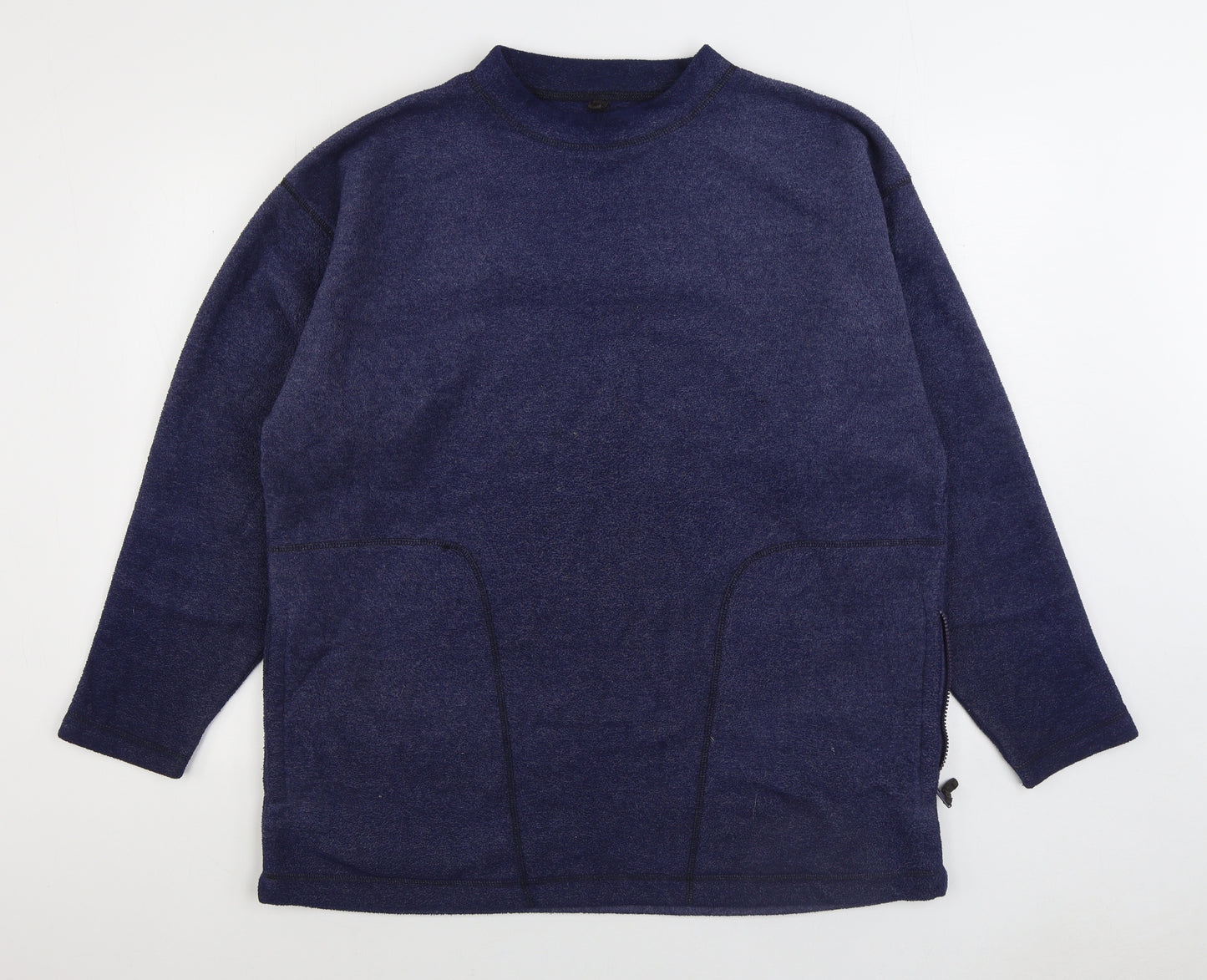 George Mens Blue Polyester Pullover Sweatshirt Size L