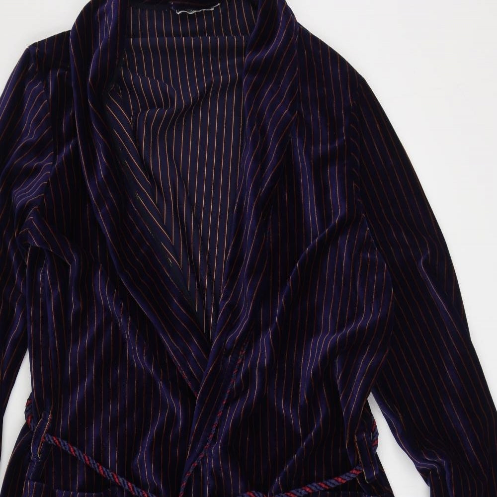 Allander Mens Multicoloured Striped Polyester Gown Size L Tie