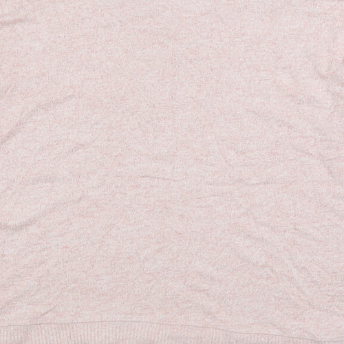 NEXT Womens Pink Round Neck Viscose Pullover Jumper Size 16