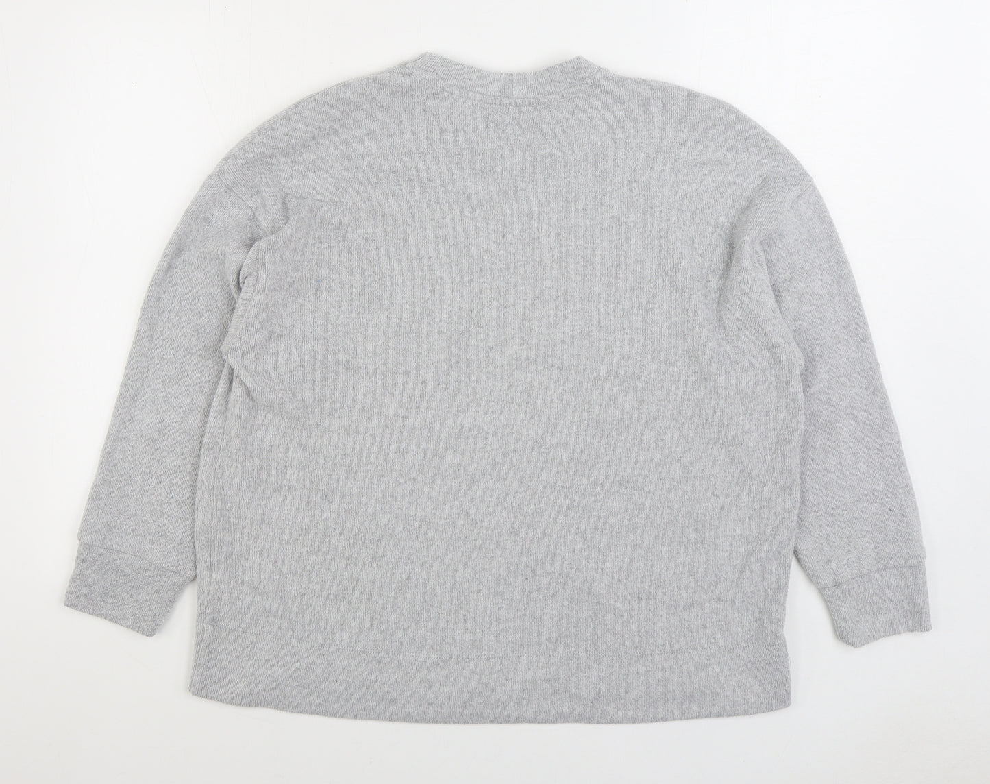 F&F Womens Grey Round Neck Polyester Pullover Jumper Size S - Off Duty