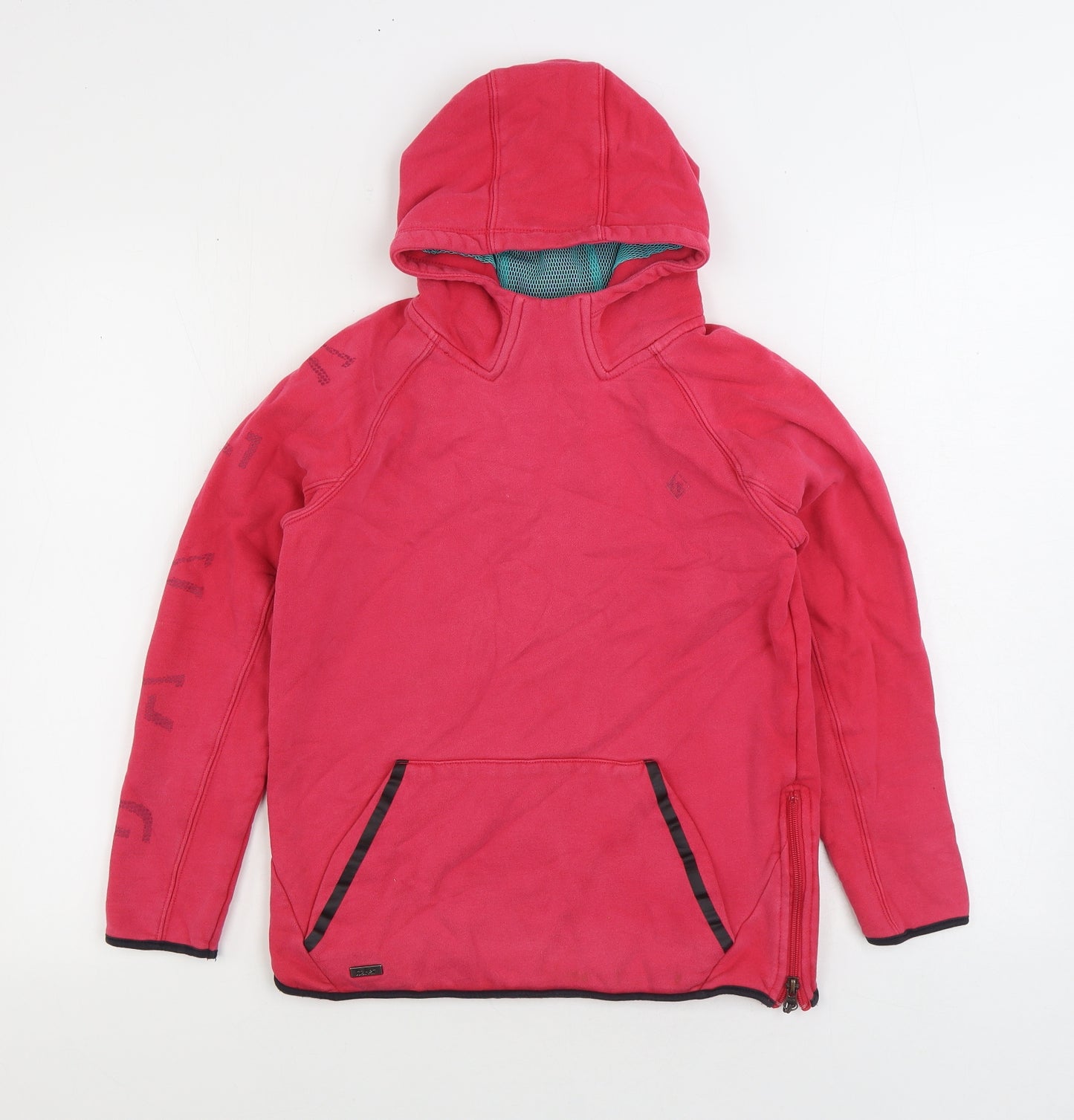 Ted Baker Girls Pink Cotton Pullover Hoodie Size 11-12 Years Pullover