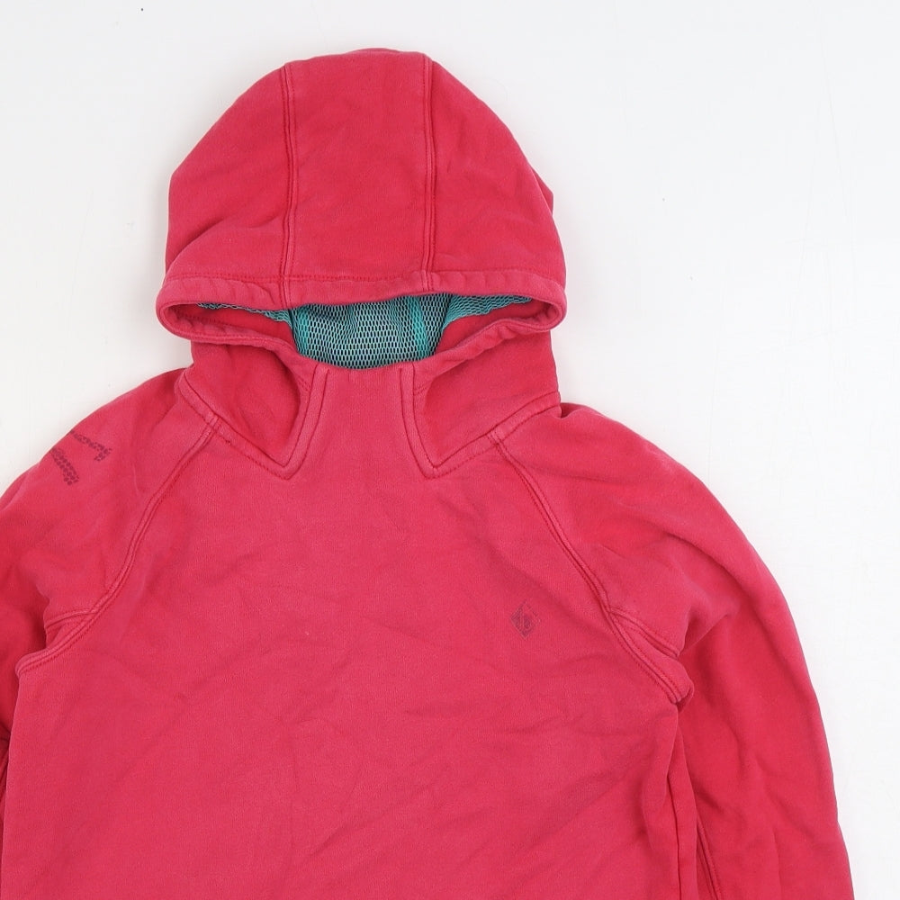 Ted Baker Girls Pink Cotton Pullover Hoodie Size 11-12 Years Pullover