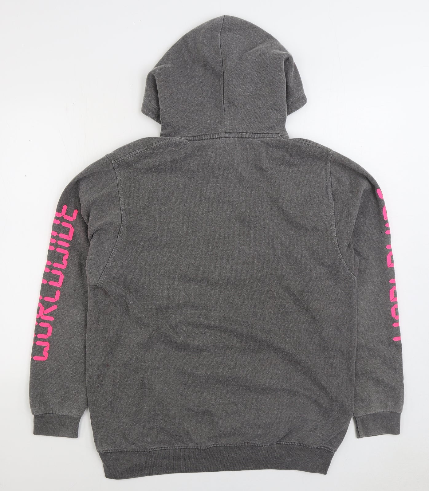 PRETTYLITTLETHING Mens Grey Cotton Pullover Hoodie Size S - Worldwide