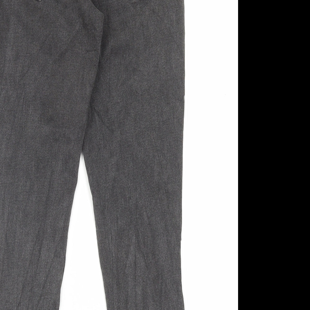 Matalan Girls Black Cotton Straight Jeans Size 13 Years Regular Button